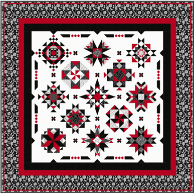 Paradise Quilting - Red Night